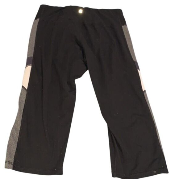 Champion XXL Womens Athletic Capri Leggings Black & Gray Polyester Spandex - Picture 4 of 7